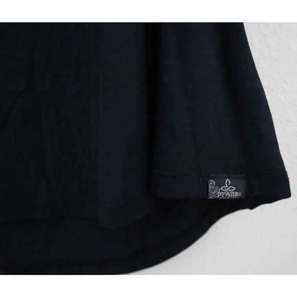 PrAna W11170143 Women's Sz S Black Foundation Scoop Neck Tank Top - Picture 6 of 7